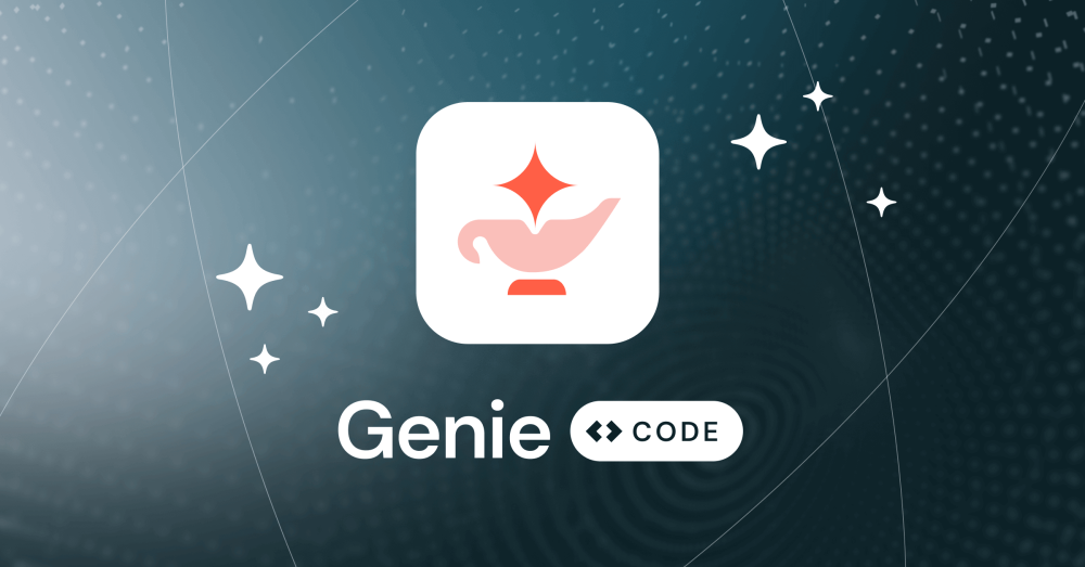 Databricks Genie Code announcement visual