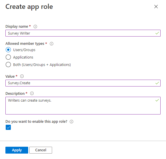 Create an app role in Microsoft Entra